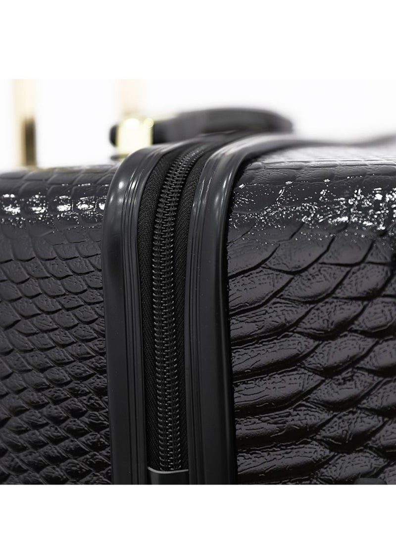 bebe MARTA Hardside Luggage on Wheels for Unisex | Ultra Lightweight ABS on with Spinner Wheels 4 Color Black/Gold - Image 3