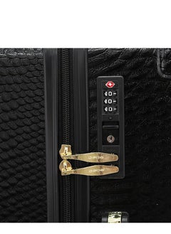 bebe MARTA Hardside Luggage on Wheels for Unisex | Ultra Lightweight ABS on with Spinner Wheels 4 Color Black/Gold  - Image 5