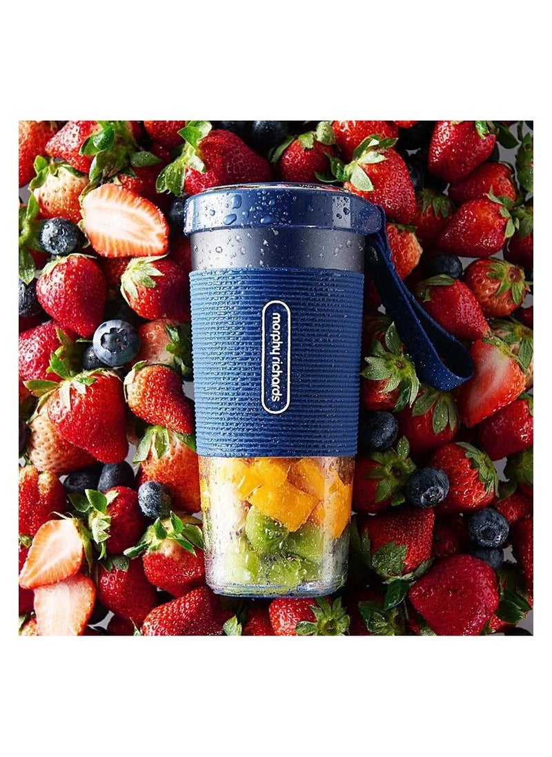 morphy richards - Portable blender mixes all fruits, vegetables and ice, light and practical, with a protection system, available in pink color IR - Image 1