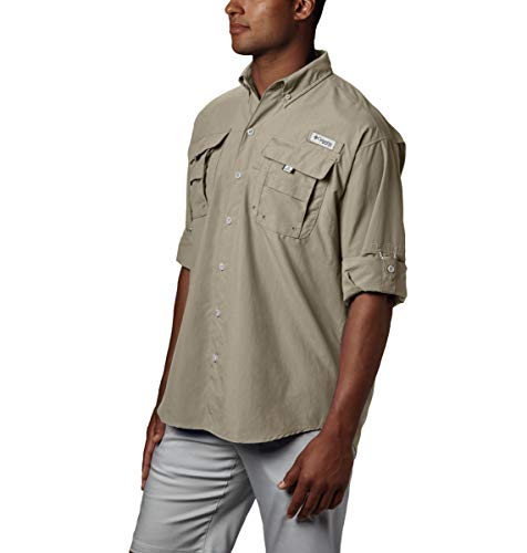 Columbia Men’s PFG Bahama™ II Long Sleeve Shirt, Fossil, Small - Image 3