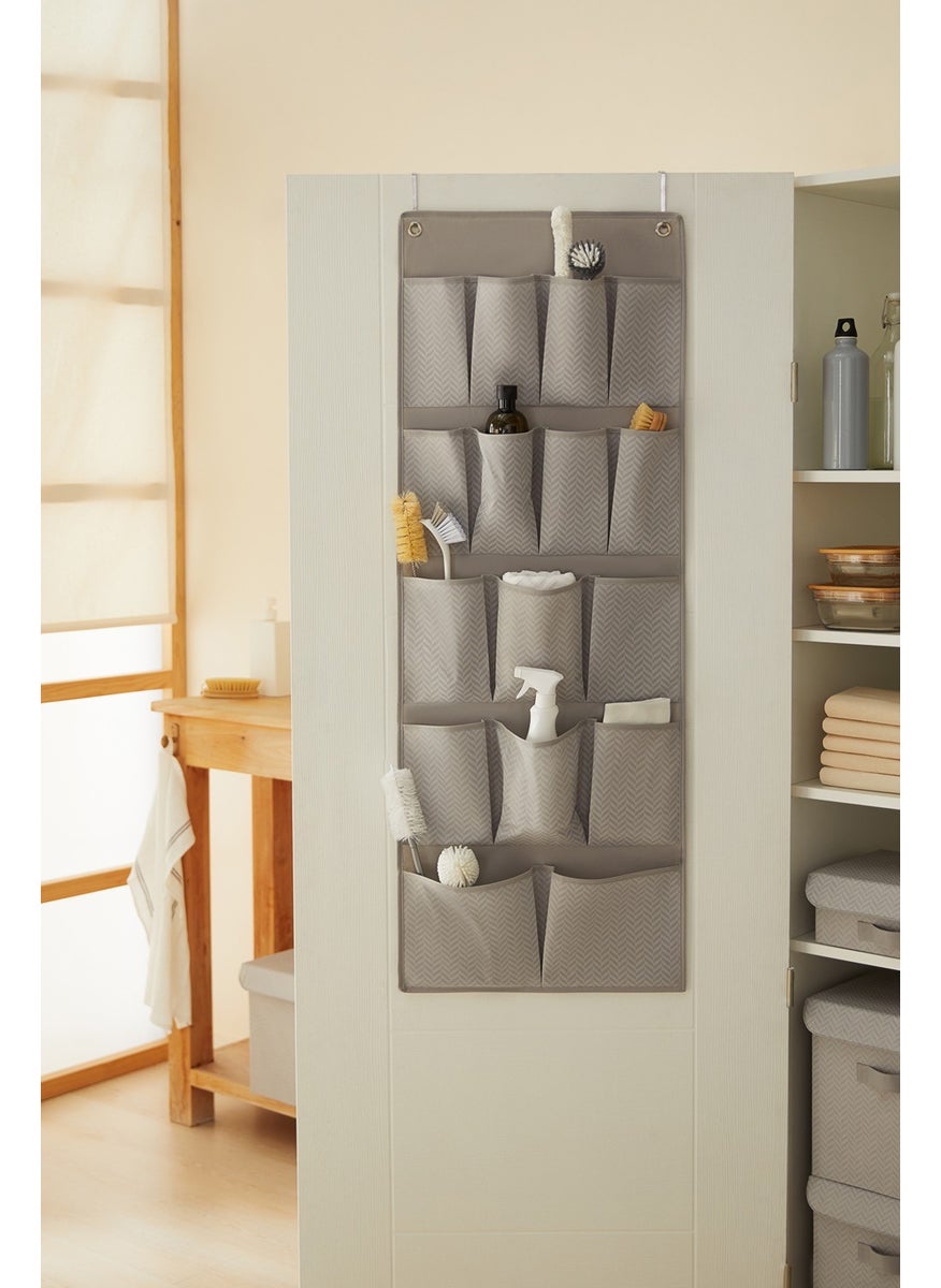 Gray 16 Pockets Multi-Purpose Hanging Cabinet Bathroom Kitchen Organizer Slipper Organizer 45x125 cm - pzsku/Z8096B9295E6D25A1A212Z/45/_/1730628714/0c11e220-0e3f-4d25-9b89-8a1d237ebf7a