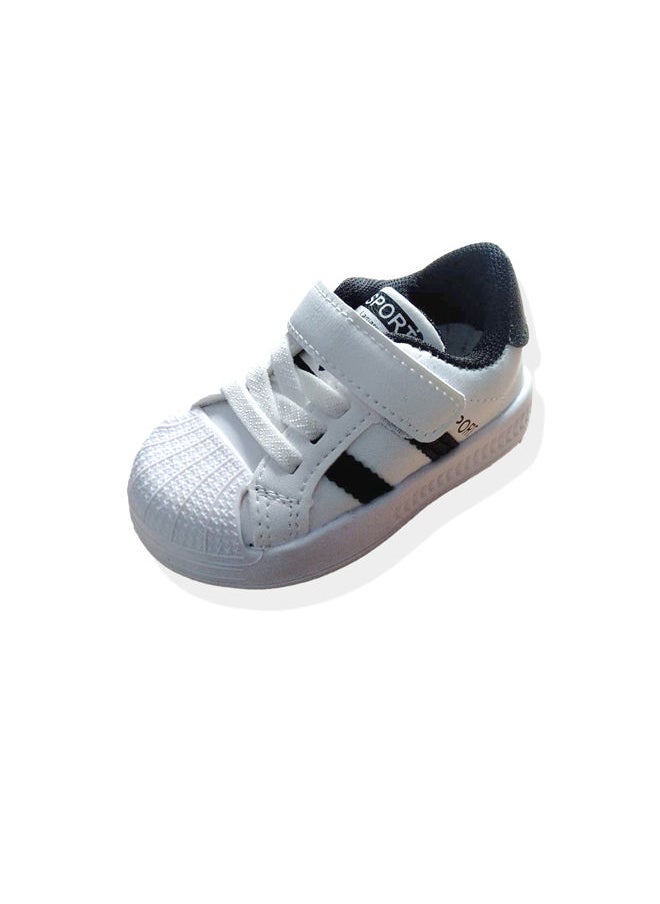 Kids black strpies white shoes with velcro and laces - pzsku/Z8096BDB53253C3391C3EZ/45/_/1692542449/de4141ad-f3b4-4b6e-93ac-cdfabf0f8019