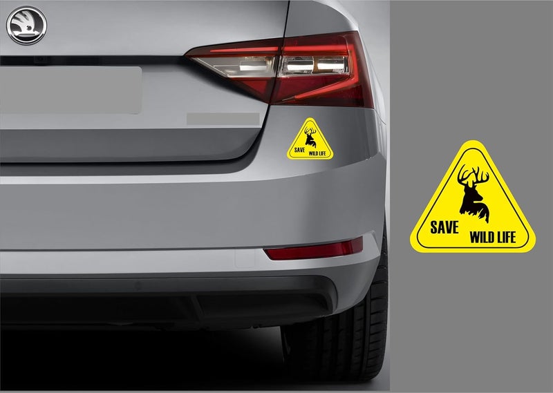 BIG FLAG BFRC 3D Embossed Bumper Stickers for All Cars Bikes Pack of 1 (Save Wildlife) (Save Wildlife3) - Image 2