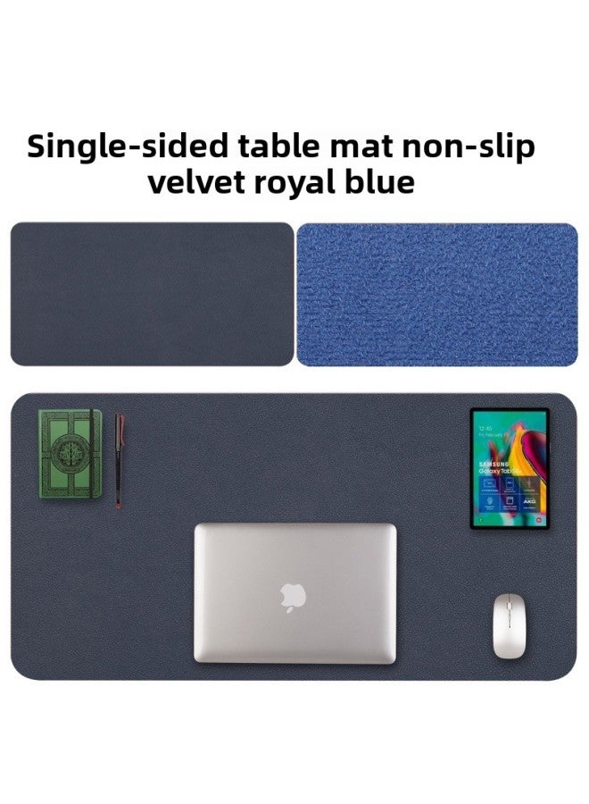 Mouse Pad Office Desk Pad Oversized Laptop Pad Keyboard Pad Desk Writing Desk Pad Children Study Pad-Color:1300x650mm-2mm-Pattern:Royal Blue + Velvet Bottom