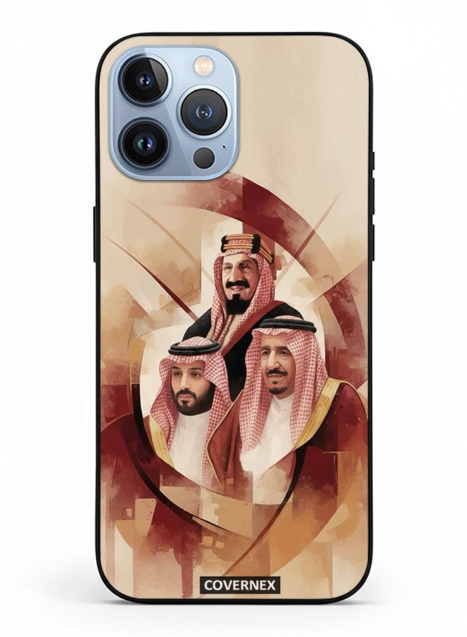 Covernex غطاء حماية آيفون 13 برو ماكس مطبوع featuring صورة قادة المملكة العربية السعودية - Image 2