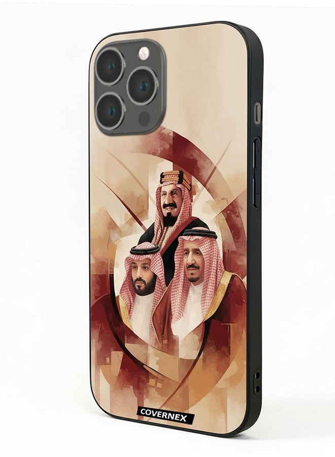 Covernex غطاء حماية آيفون 13 برو ماكس مطبوع featuring صورة قادة المملكة العربية السعودية - Image 1