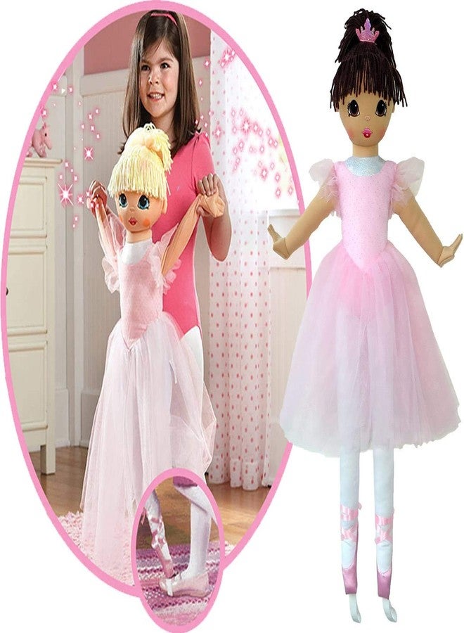 Anico Well Made Play Doll for Children La Bella Ballerina, Hispanic, 36" Tall, Pink - Image 4