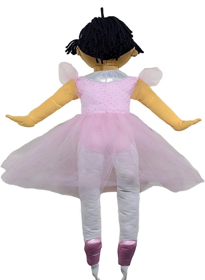 Anico Well Made Play Doll for Children La Bella Ballerina, Hispanic, 36" Tall, Pink - Image 3