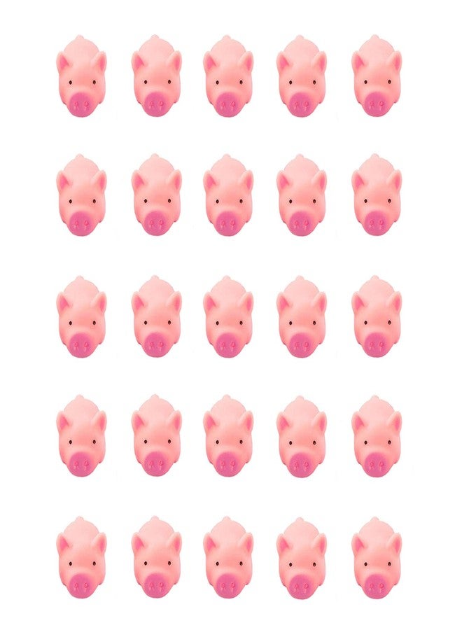 Tvoip 25Pcs/Lot New Cute 5cm/2Inch Dog Toys Pink Screaming Rubber Pig Pet Toys Squeak Squeaker Chew Gift Home Decorations - Image 1