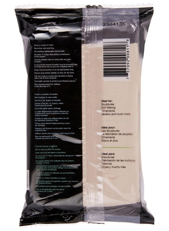 Creative Paperclay for Modeling Compound, 16-Ounce, White, 4" x 1" x 8" (Length x Width x Height) - Image 2