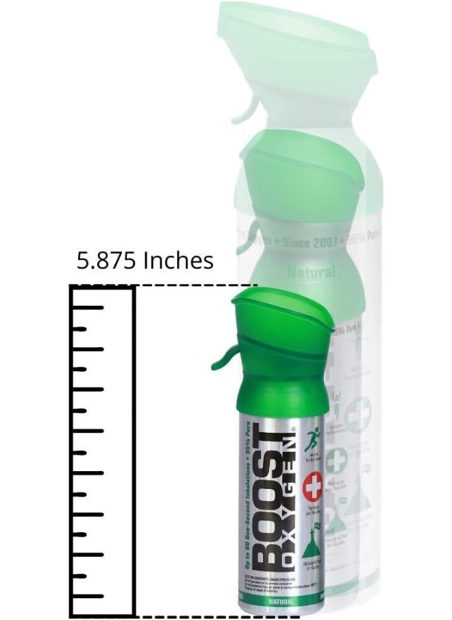 BOOST OXYGEN - Boost Oxygen All New 3 Liter Supplemental Oxygen to Go | All-Natural Respiratory Support for Health, Wellness, Performance, Recovery and Altitude (Natural, 3 Pack) - Image 1