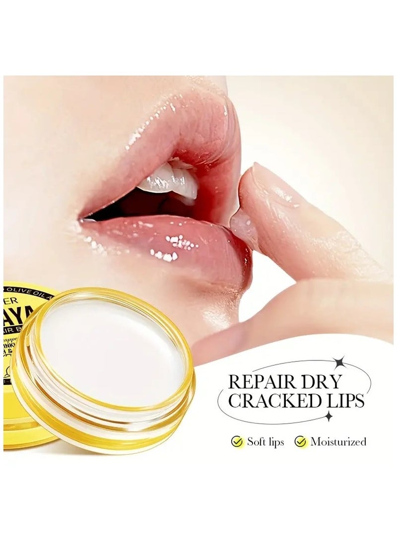 Papaya Lip Balm Smoothing Wrinkles Hydrated Moisturizing  Smooth Nourishing Skin Lip Balm Day And Night Repair Lip - Image 2