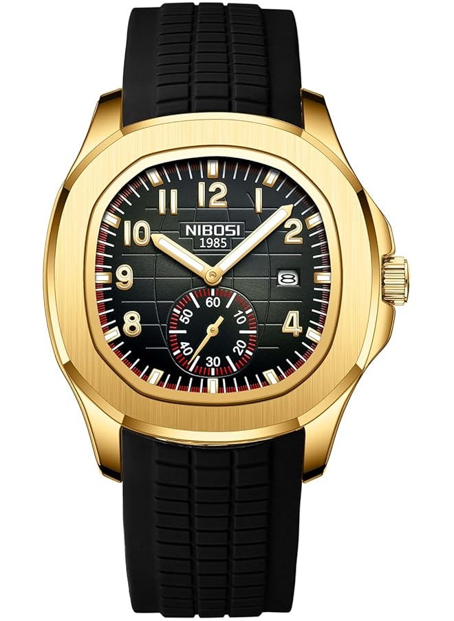 NIBOSI - Men Watches Analog Quartz Wrist Watch Men Stainless Steel Waterproof Date Business Casual Fashion Design Watches For Men - Image 1