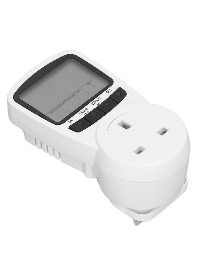 Electricity Usage Monitor Plug in Power Meter Electrical Power Consumption Watt Voltage Amps Meter 220‑
