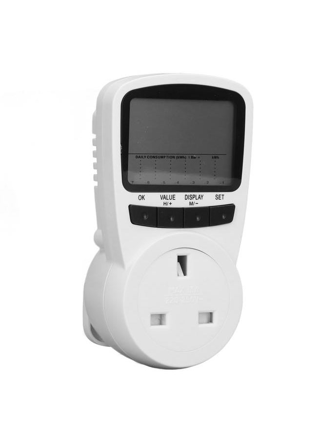 Electricity Usage Monitor Plug in Power Meter Electrical Power Consumption Watt Voltage Amps Meter 220‑