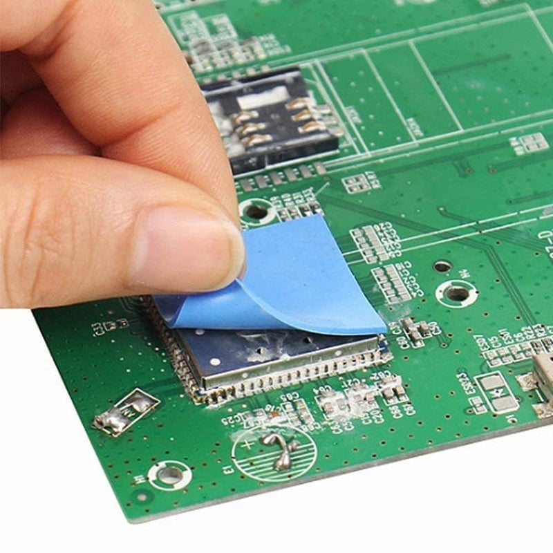 12w/mk Thermal Silicone Pad Size- 80x40x1 MM Soft Safe Simple to Apply for SSD CPU GPU Chipset Cooling (Blue, 1 MM)