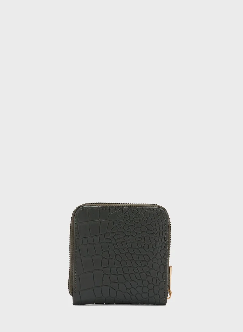 OXXO Zip Around Textured Purse