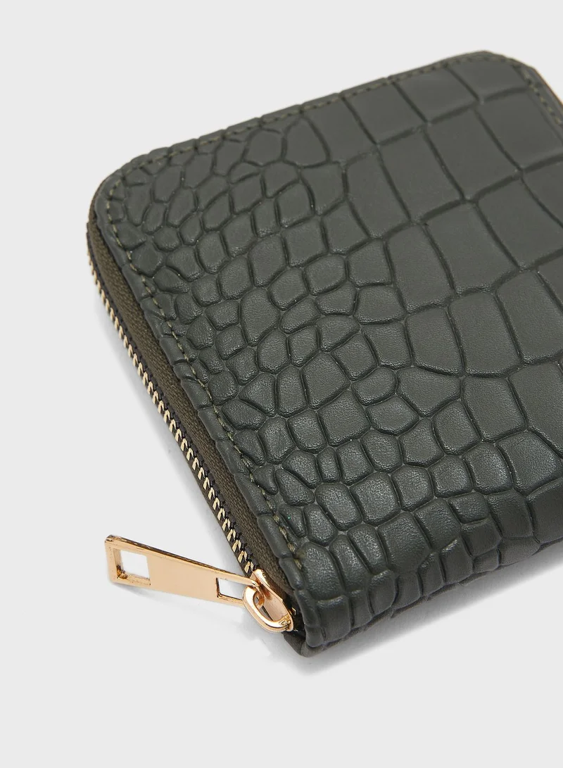 OXXO Zip Around Textured Purse