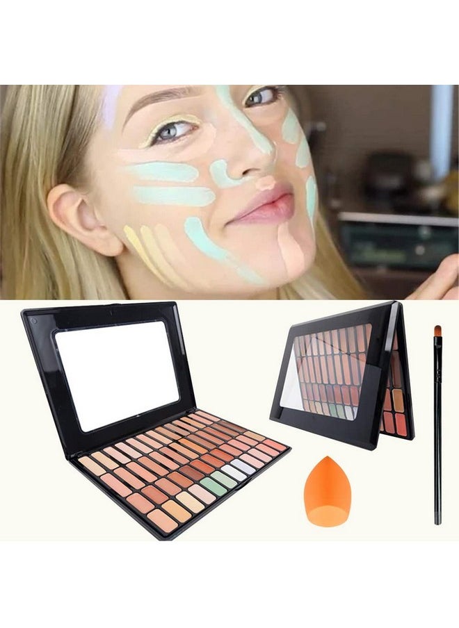 50 Color Makeup Contour Palette Face Contouring Cream Concealer Palette, Full Coverage Camouflage Base Foundation Makeup Pallet For Facial & Scar - pzsku/Z80974347AD607A8409F3Z/45/_/1695646188/bce566d9-9b2f-4d8c-946c-449ed9b02c1f