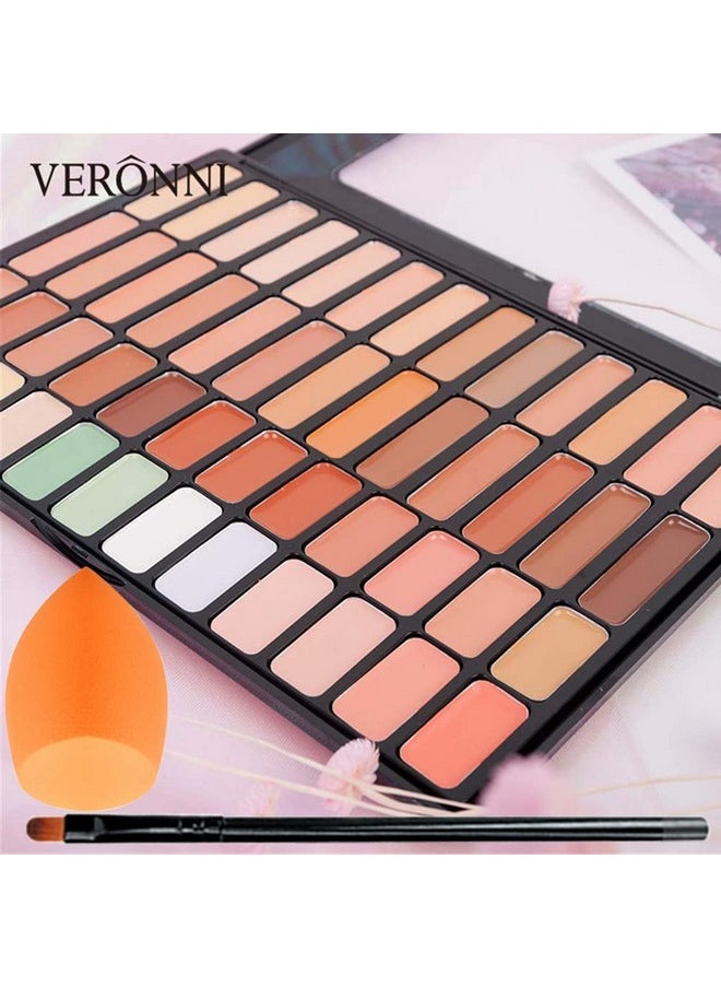 50 Color Makeup Contour Palette Face Contouring Cream Concealer Palette, Full Coverage Camouflage Base Foundation Makeup Pallet For Facial & Scar - pzsku/Z80974347AD607A8409F3Z/45/_/1695646192/80b18ba4-7b78-46a5-afae-5dbde9aa7f81