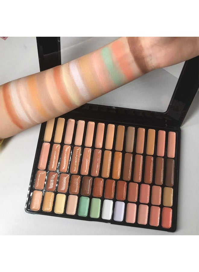 50 Color Makeup Contour Palette Face Contouring Cream Concealer Palette, Full Coverage Camouflage Base Foundation Makeup Pallet For Facial & Scar - pzsku/Z80974347AD607A8409F3Z/45/_/1695646200/8719c501-b7d9-4581-8b10-136b02ace966