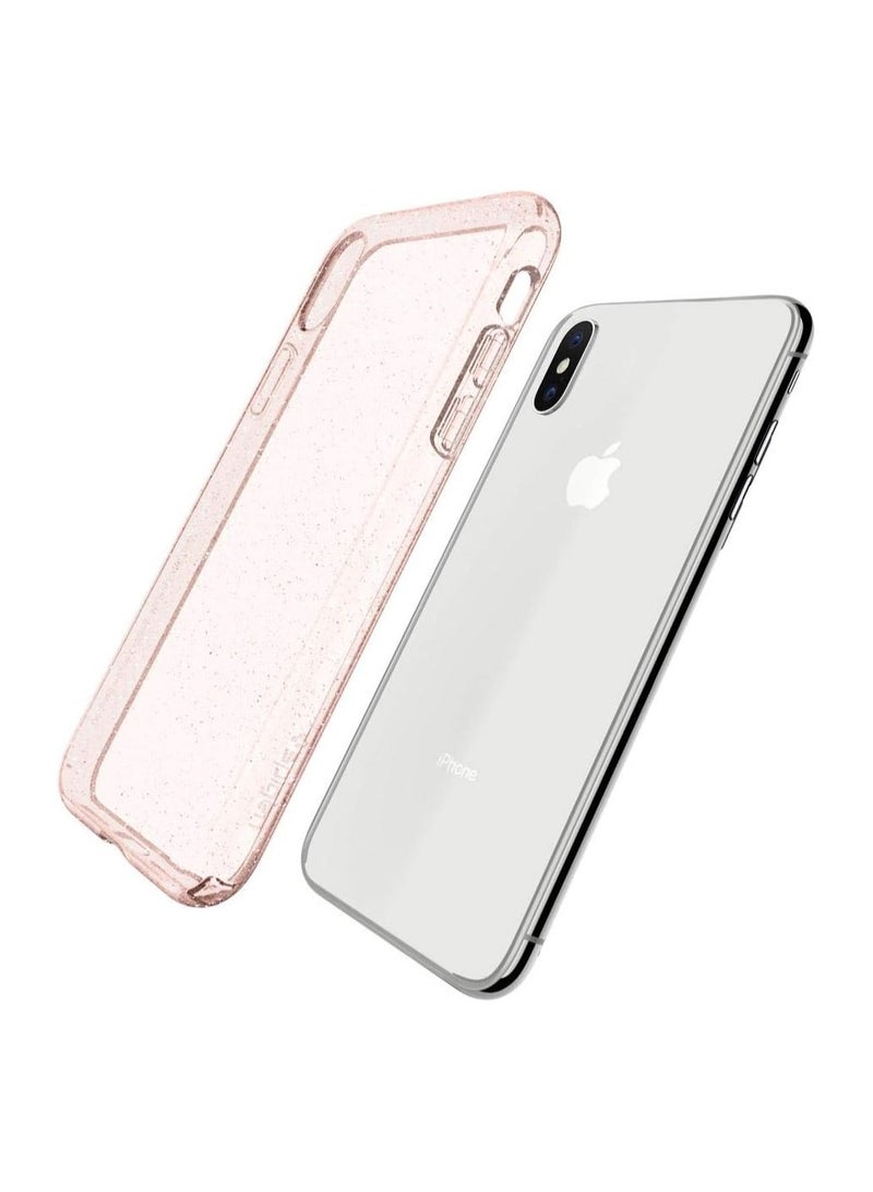 Spigen Liquid Crystal Back Cover For apple IPhone XS - Clear Rose - Image 5