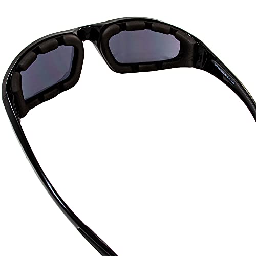 Birdz Eyewear Oriole Motorcycle Padded Glasses Smoke Anti Fog Lens Free Rubber Ear Locks - Image 5