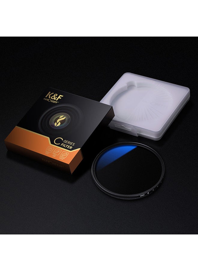 K&F Concept 62mm Ultrathin Variable ND Filter ND2 to ND400 Adjustable Neutral Density Filter Compatible with Sony Alpha A57 A77 A65 DSLR Cameras  - Image 4
