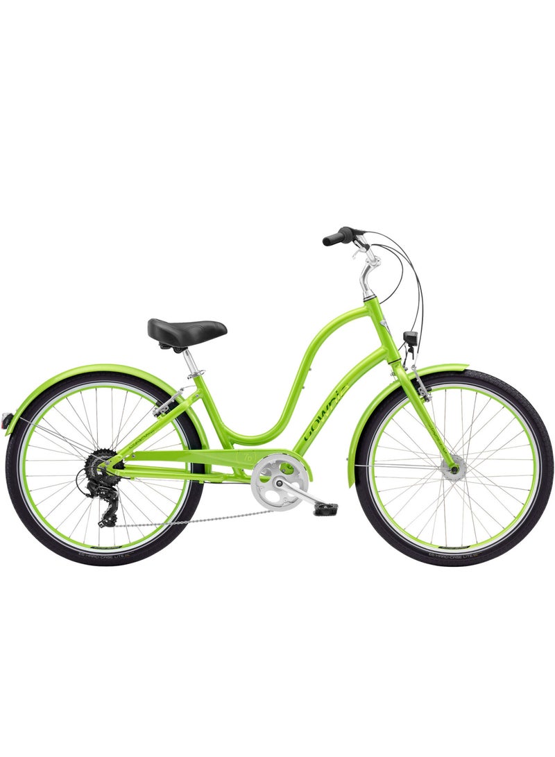 Electra Bicycle Company Electra Townie Original 7D EQ Women's City Bike, 26 Inch, 7-Speed, Aluminium Step-Thru Frame, Kiwi Green - Image 2