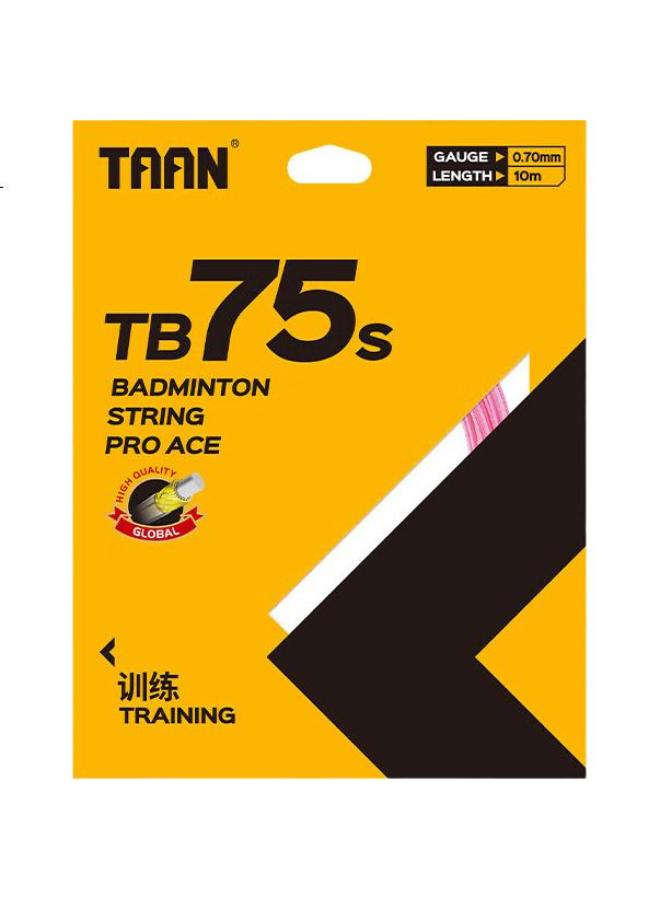 Taan Badminton Racket String, Competition And Training String, Durable, High Elasticity, Speed Type Tb75S, Pink, 3-Pack - Image 2