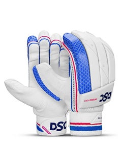 DSC Intense Force Leather Cricket Batting Gloves | Size: Men RH | Material: PU & Ultra-Light Foam | For Advance | Lightweight & Breathable | Superior Supple Leather Palm  - Image 1