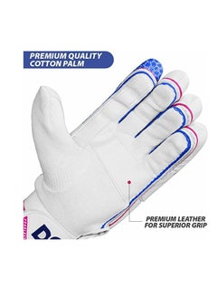 DSC Intense Force Leather Cricket Batting Gloves | Size: Men RH | Material: PU & Ultra-Light Foam | For Advance | Lightweight & Breathable | Superior Supple Leather Palm  - Image 5