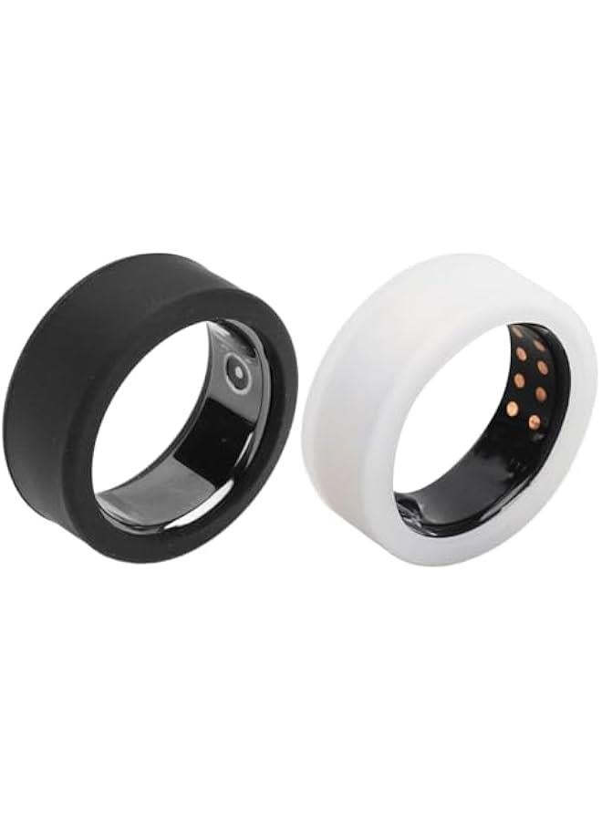 2Pcs Silicone Ring Protector for Oura Ring Gen 3, Universal Elastic Ring Cover Smart Health Ring Protector Lightweight Anti Scratch Ring Protective Case for Men Women - Image 1