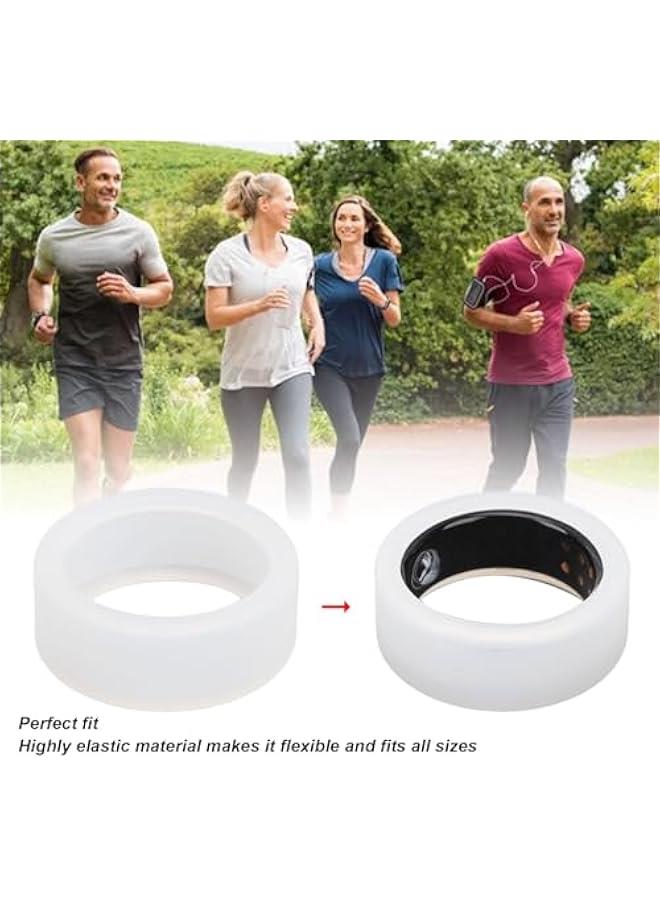 2Pcs Silicone Ring Protector for Oura Ring Gen 3, Universal Elastic Ring Cover Smart Health Ring Protector Lightweight Anti Scratch Ring Protective Case for Men Women - Image 3