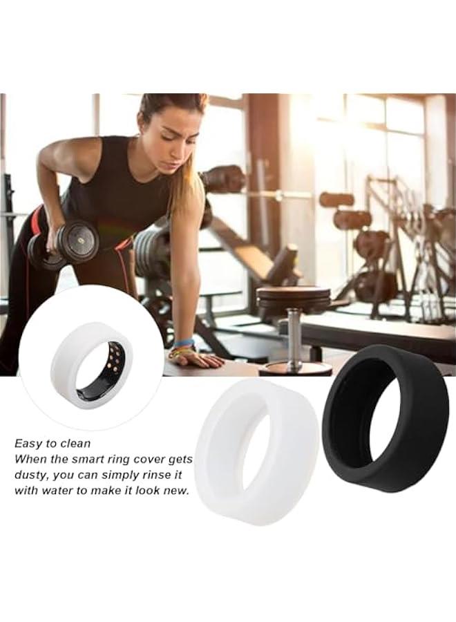 2Pcs Silicone Ring Protector for Oura Ring Gen 3, Universal Elastic Ring Cover Smart Health Ring Protector Lightweight Anti Scratch Ring Protective Case for Men Women - Image 4