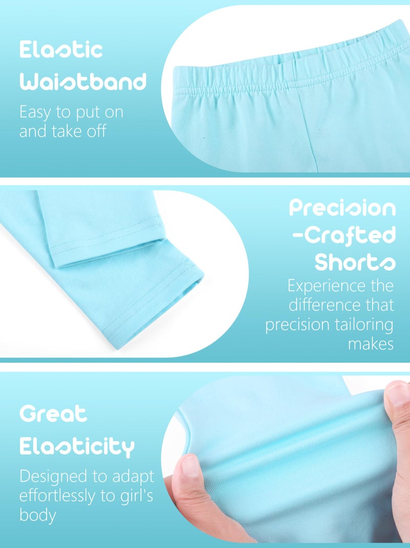 Resinta 5 Packs Toddler and Baby Girls Leggings Pants Full Length Cotton Basic Leggings Stretchy Soft Leggings Tights Pants - Image 5