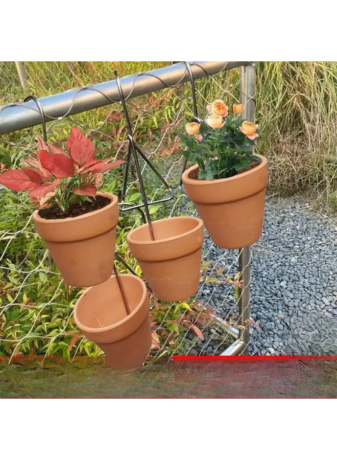 5 Pcs Heavy Duty Stainless Steel Wall Mounted Plant Hanger Hooks Vertical Silvery Corrosion Resistant Easy Install With Screws For Hanging Flower Pot Holders Balcony Fence - Image 4
