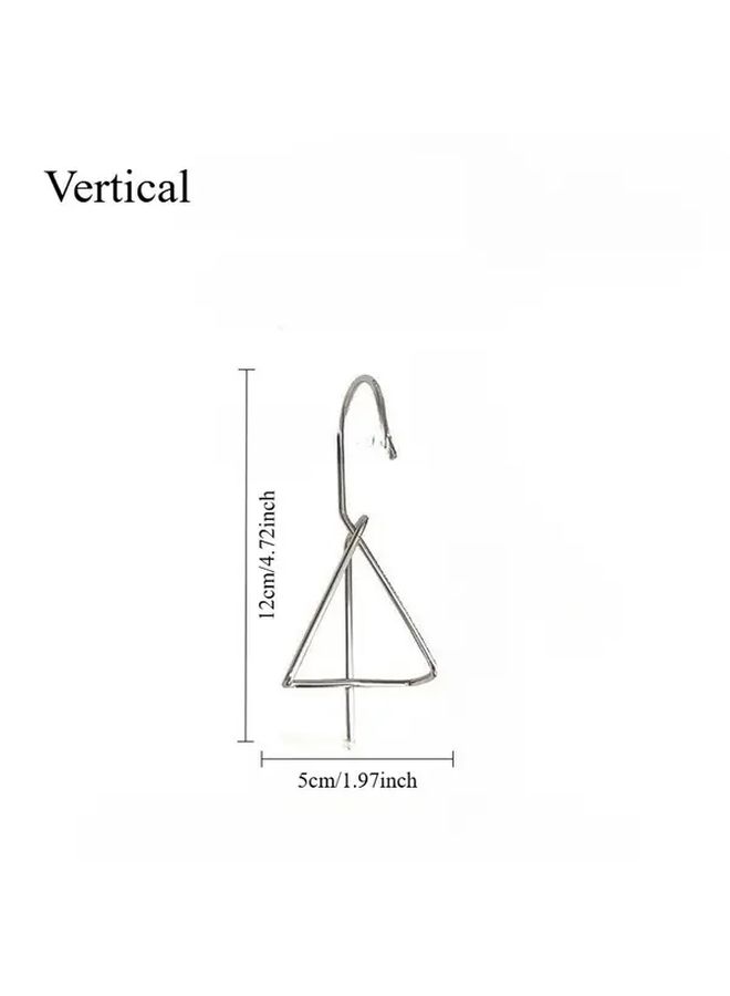 5 Pcs Heavy Duty Stainless Steel Wall Mounted Plant Hanger Hooks Vertical Silvery Corrosion Resistant Easy Install With Screws For Hanging Flower Pot Holders Balcony Fence - Image 2