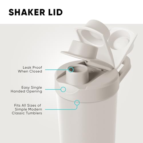 Simple Modern Stainless Steel Shaker Bottle with Ball 24oz | Metal Insulated Cup for Protein Mixes, Shakes and Pre Workout | Rally Collection | Forest - Image 3