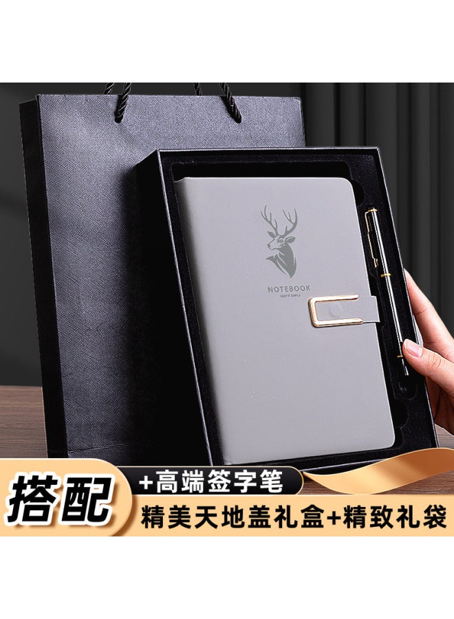 Amari A5 Notebook Business Office Work Meeting Recording Book Simple Buckle Thickened Notepad Printable Logo - Image 1