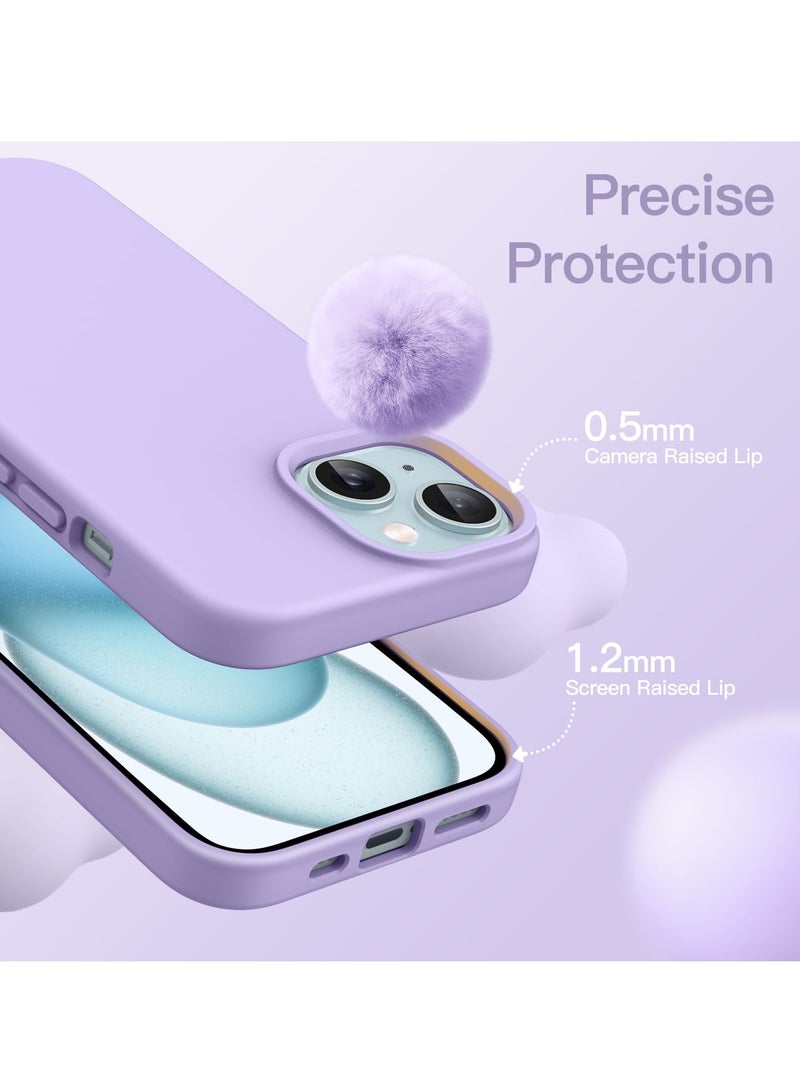BORTONY iPhone 15 Case Silicone Soft Touch iPhone 15 Cover Full-Body Slim Thin  Shockproof Protective Phone Case for iPhone 15 6.1 inch - Image 4