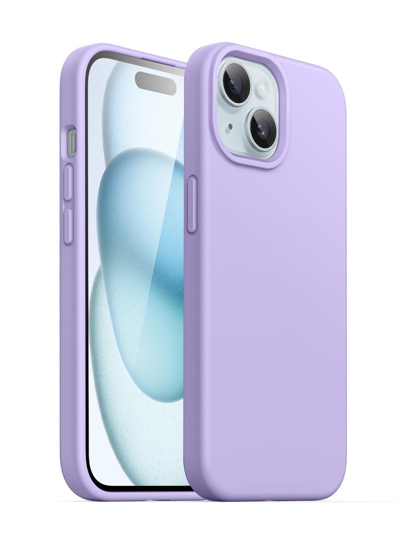 BORTONY iPhone 15 Case 6.1 Inch Silicone Silky-Soft Touch iPhone 15 Cover Full-Body Slim Thin Phone Case Shockproof Protective Case Cover for Apple iPhone 15  - Image 1