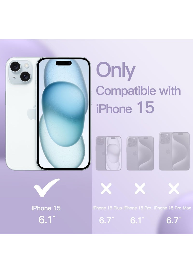 BORTONY iPhone 15 Case 6.1 Inch Silicone Silky-Soft Touch iPhone 15 Cover Full-Body Slim Thin Phone Case Shockproof Protective Case Cover for Apple iPhone 15  - Image 2