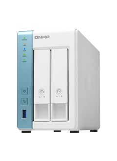 QNAP خادم QNAP 2 Bay NAS، معالج Alpine AL-314، رباعي النواة 1.7 جيجا هرتز، ذاكرة وصول عشوائي SO-DIMM DDR3 سعة 4 جيجا بايت، شبكة محلية 2.5 جيجا بايت (لا يوجد محرك أقراص ثابت) | TS-231P3-4G  - Image 3