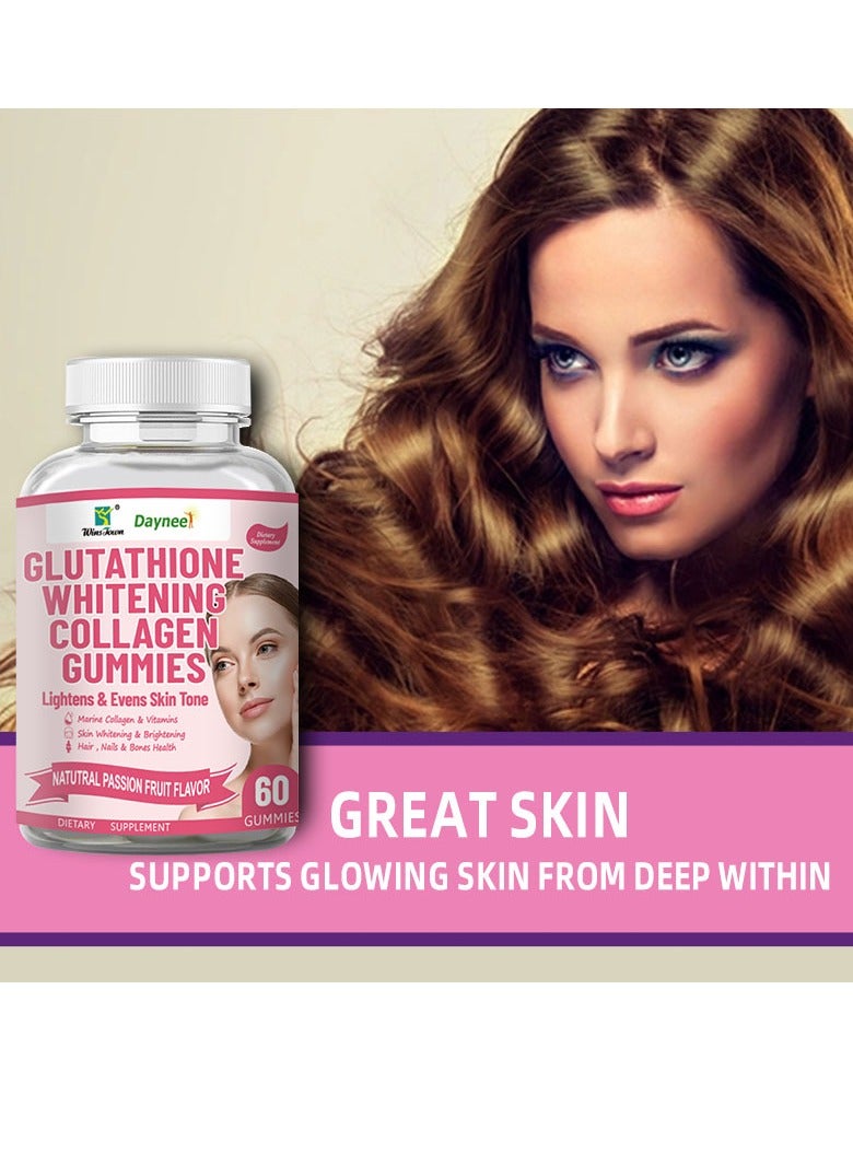 glutathione whitening gummies Liposomal 1000mg, High Absorption Glutathione Supplement with Vitamin C, NAC, Milk Thistle for Skin Health, Liver Detox & Immune, Vegan, Sugar Free, Strawberry Flavor, 60 Count : Health & Duozi Glutathione Whitening Gummies 