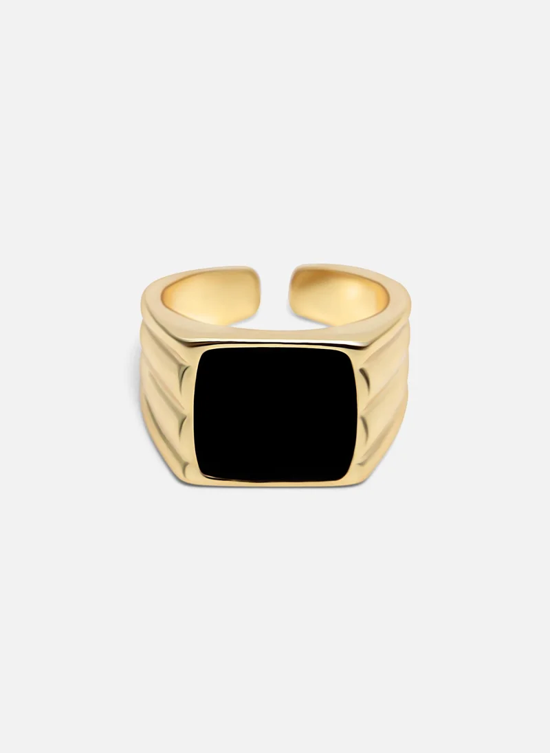 Lichi  Set of two rings with textured surface for Women | Best Price UAE