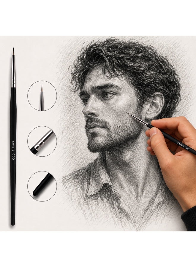 سمارت فرشة رسم دائرية صغيرة مقاس ZERO 3 - اسود - Image 3