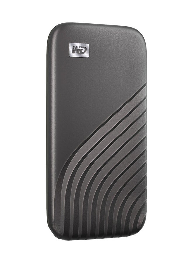 WD 1TB My Passport SSD USB 3.2 Gen 2 Type-C Portable SSD, Up to 1050 MB/s Read, 1000MB/s Write Speeds, Rugged and Compact Design, USB-A Adapter, Grey | WDBAGF0010BGY-WESN 1 TB - Image 2