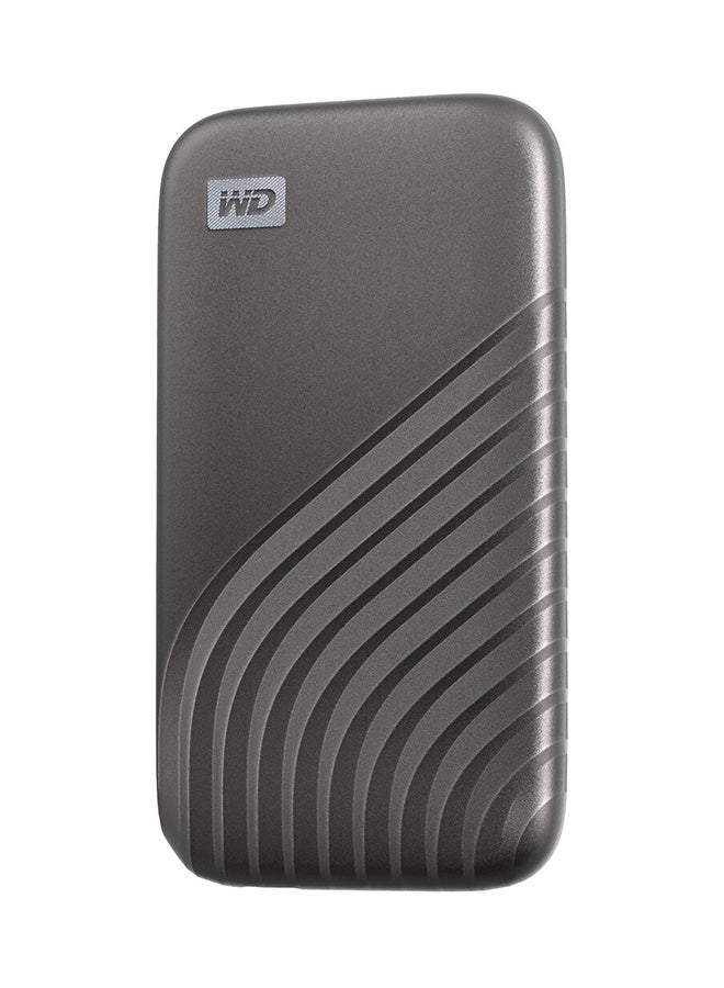 WD 1TB My Passport SSD USB 3.2 Gen 2 Type-C Portable SSD, Up to 1050 MB/s Read, 1000MB/s Write Speeds, Rugged and Compact Design, USB-A Adapter, Grey | WDBAGF0010BGY-WESN 1 TB - Image 3
