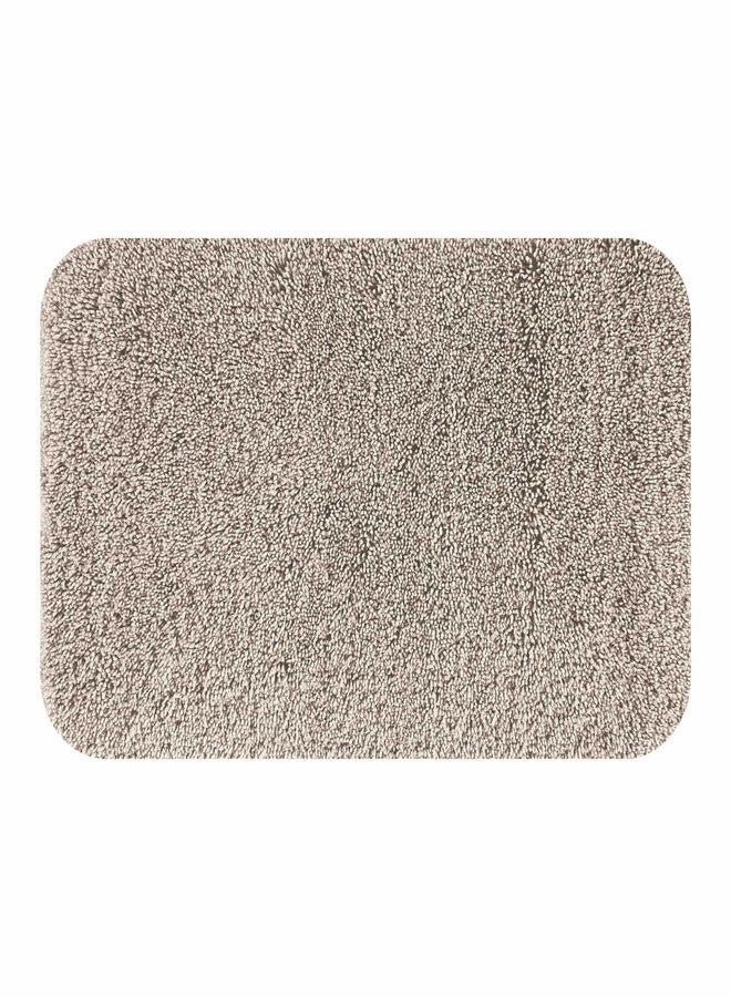 Obsessions Ultra-Absorbent Quick-Dry Bath Mat | 1400 GSM Polyester | Soft, Non-Slip & Fast-Drying Bathroom Rug for Safety & Comfort | 40 × 60 cm | Taupe - Image 2